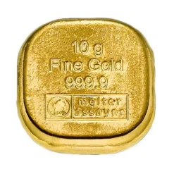 Heimerle + Meule 10 Gramm Goldbarren gegossen