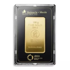Heimerle & Meule 100 Gramm Goldbarren geprägt