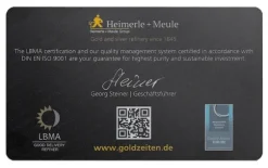 Heimerle + Meule 1 Gramm Gold Secain Card