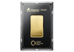 Heimerle + Meule 1 Oz Goldbarren geprägt