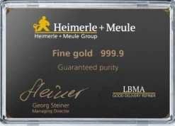 Heimerle + Meule 50 x 1 GrammCombiBar Goldtafelbarren
