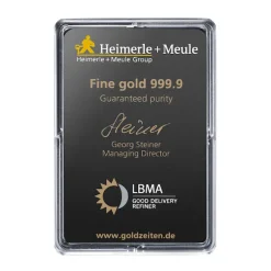 Heimerle + Meule 25 x 1 Gramm Goldbarren Unity