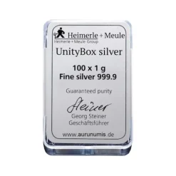 Heimerle + Meule - 100 x 1 Gramm Silber Unity Box