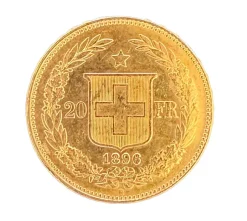 Helvetia 20 Franken Goldmünze Schweiz