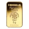 Heraeus 5 Gramm Goldbarren