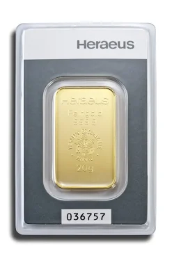 Heraeus 20 Gramm Goldbarren
