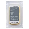 Heraeus 100 Gramm Goldbarren gegossen
