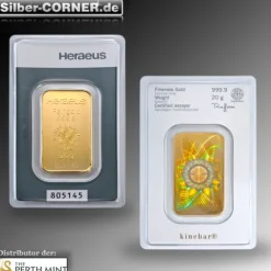 Heraeus 20 Gramm Kinebar Goldbarren