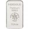 Heraeus 1 Unze Platinbarren