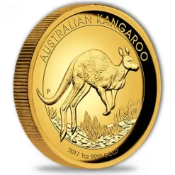 High Relief - Känguru 2017 - 1 Oz Gold + Box + COA