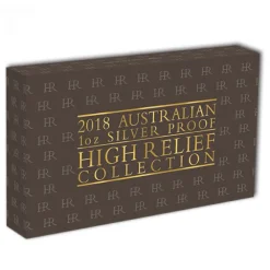 High Relief 2018 - Three Coin Set 2018 +Box +COA *