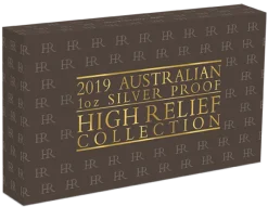 High Relief Three Coin Set 3 x 1 Oz Silber 2019 + Box +Zertifikat*