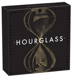 Hourglass - Sanduhr - 2 Unzen Silber Antik +Box +COA *