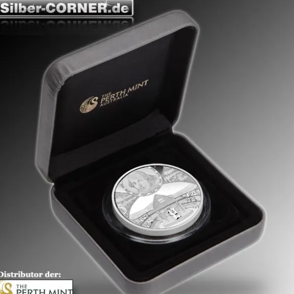 II.Wahl Karton eingerissen 450th Anniversary of Wiliam Shakespeare 5 Oz Silber Proof Coin *