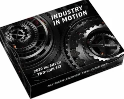 Industry in Motion Two-Coin Set 2 x 1 oz Silber 2020 +Box +COA*