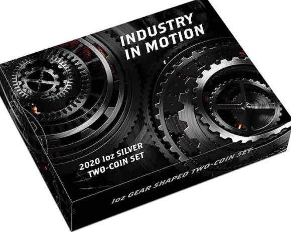 Industry in Motion Two-Coin Set 2 x 1 oz Silber 2020 +Box +COA*