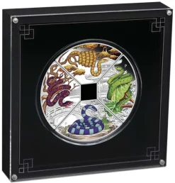 Jahr der Schlange - Quadrant - 4 x 1 Unze Silber Proof 2025 + Box +Zertifikat*