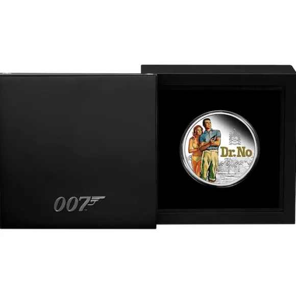 James Bond 007 - Dr. No - 1 Oz Silber Proof 2022 + Box + Zertifikat*