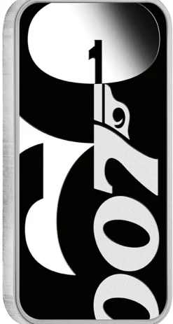 James Bond 007 - 60 Jahre - 1 Unze Silber Rectangular Proof 2022 +Box +COA*