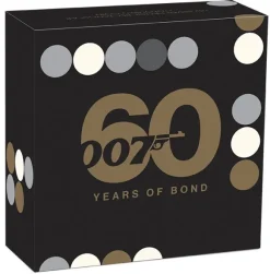 James Bond 007 - 60 Jahre - 1 Unze Silber Rectangular Proof 2022 +Box +COA*