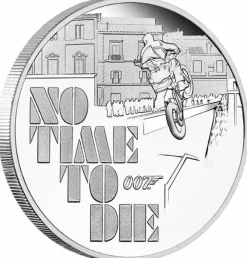 James Bond - No Time to Die - 1 Oz Silber Proof 2020 +Box +COA*