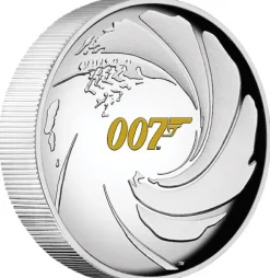 James Bond - 007 - 1 Oz Silber High Relief + Box +Zertifikat*