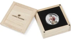 John Wayne 1 Oz Silber coloriert 2022 +Box +COA*