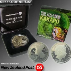 Kakapo 2009 1 Oz Silber Proof + Box + COA*