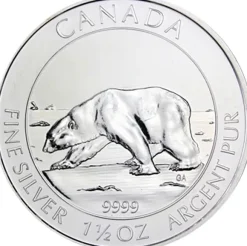Kanada Polarbär 1,5 Unzen Silber 2013*