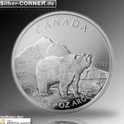 Kanada Wildlife - Grizzly -1 Oz Silber 2011*