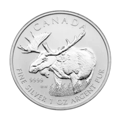 Kanada Wildlife - Moose / Elch - 1 Unze Silber 2012*