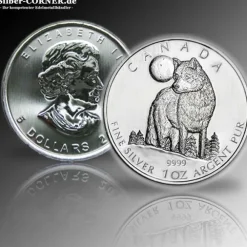 Kanada Wildlife - Wolf - 1 Unze Silber 2011*