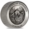 Känguru 2 KG Silber - High Relief - Antik Finish +Box 2019*