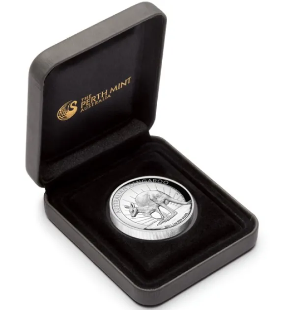 Känguru 1 Oz Silber High Relief 2011 +Box +COA*