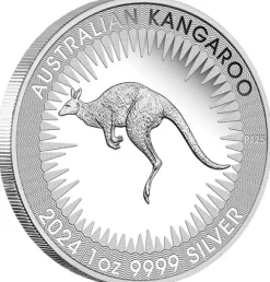 Känguru 1 Oz Silber Proof - KING CHARLES - 2024 +Box +COA