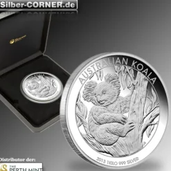 Koala 1 KG Silber 2013 Proof +Box +COA*