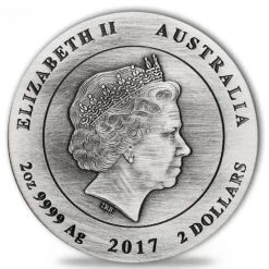Koala 2 Oz Silber 2017 - Antik Finish- + Box + COA *