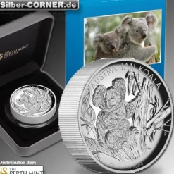 Koala 5 Oz Silber High Relief 2013 + Box + COA*