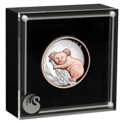 Koala 5 Oz Silber High Relief- gilded - 2025 +Box +COA