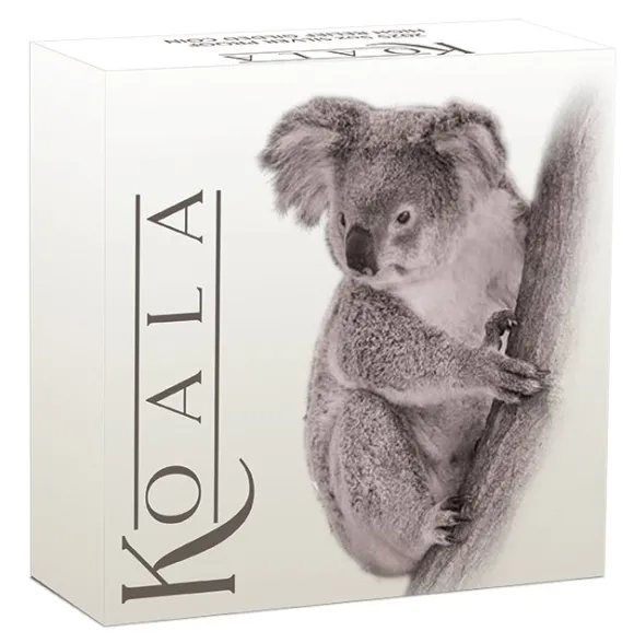Koala 5 Oz Silber High Relief- gilded - 2025 +Box +COA
