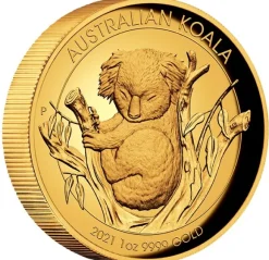 Koala 1 Unze High Relief 2021 + Box + COA