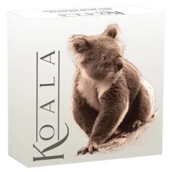 Koala 5 Unzen Silber High Relief Vergoldet 2023 +Box +COA *