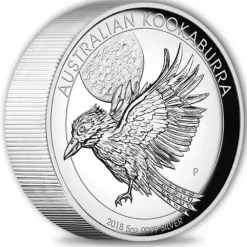 Kookaburra - High Relief -5 Oz Silber 2018 +Box +COA *