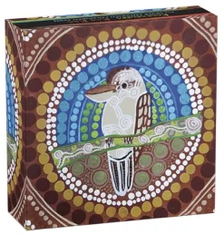 Kookaburra Kaa-Kaa 2 Unzen Siber Antik coloriert 2024*