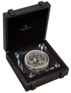 Kookaburra 2 KG Silber Antik Finish High Relief 2020 +Box +COA*