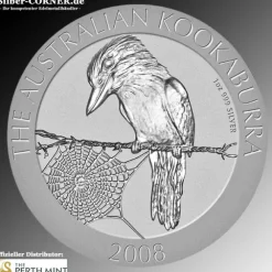 Kookaburra 1 Oz Silber 2008*