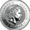 Kookaburra 1 Oz Silber 2001*