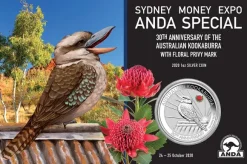 Kookaburra 1 Oz Silber 2020 - Anda Sydney Special*