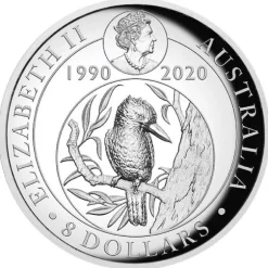 Kookaburra 5 Oz Silber -gilded- High Relief 2020*