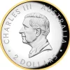 Kookaburra 2 Oz Silber Proof Gilded High Relief 2025